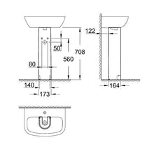 Load image into Gallery viewer, GROHE Bau Round Full Pedestal
