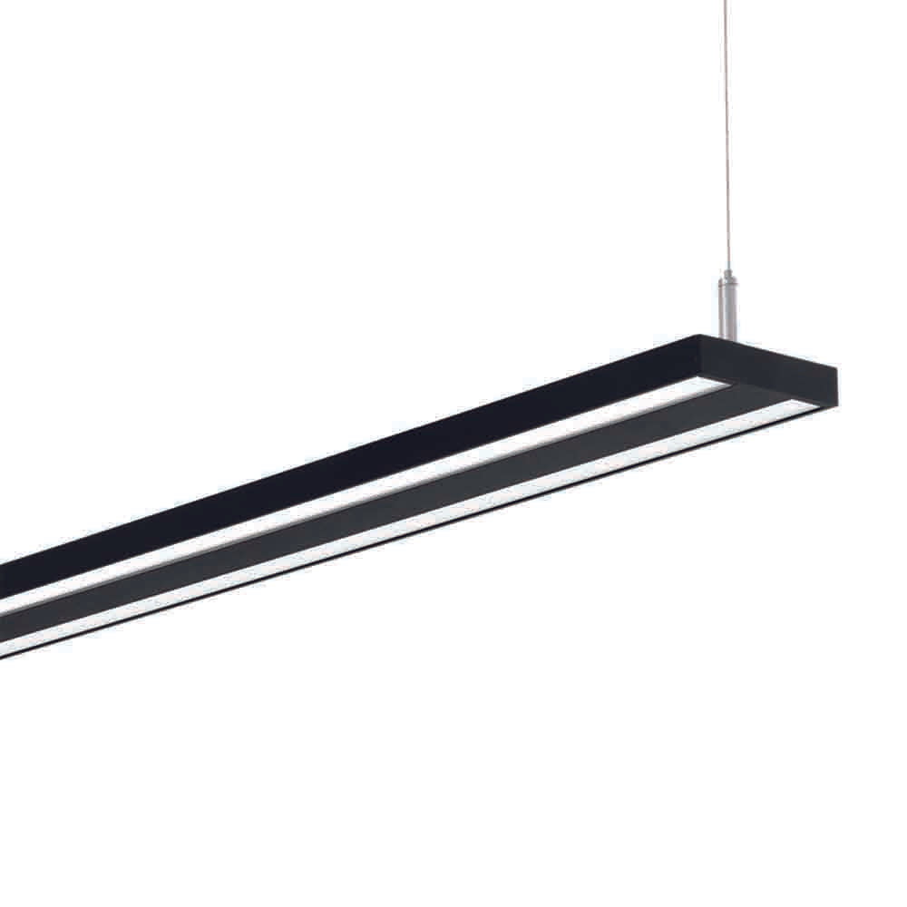 Spazio Alvia LED 40W 6000lm Daylight Pendant - Black