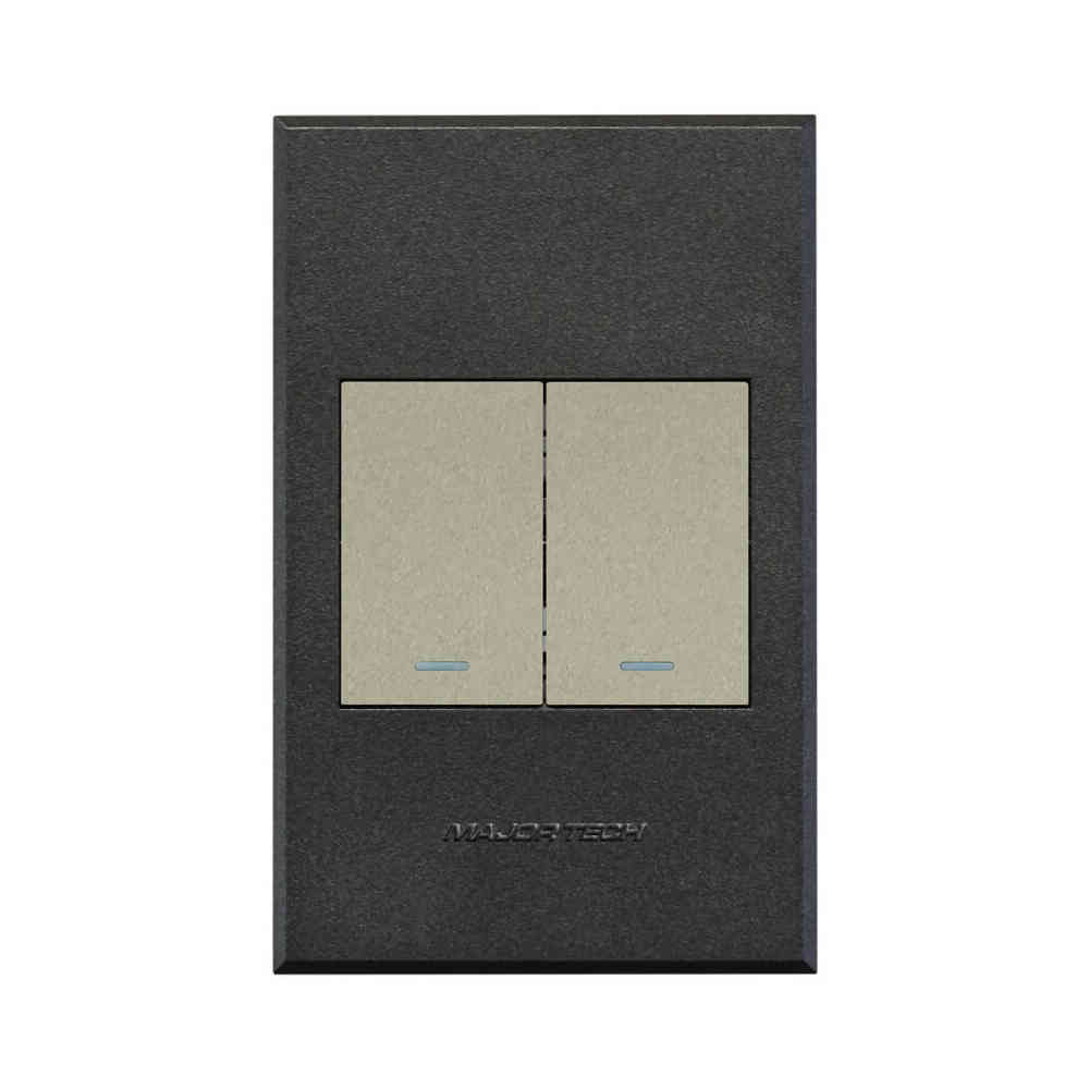 VETi 3 2 Lever Light & Dimmer Switch 4 x 2