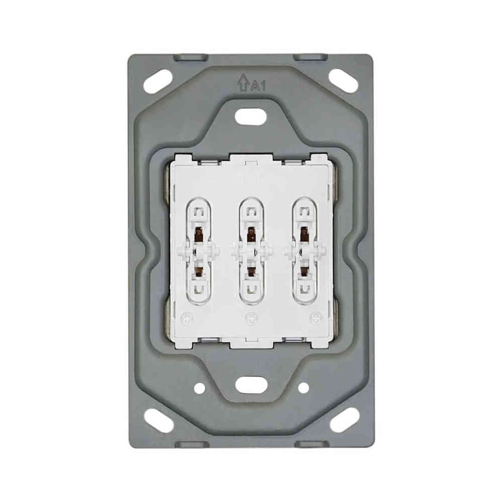 VETi 3 3 Lever 2-Way Light & Dimmer Switch Yoke 4 x 2