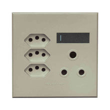 Load image into Gallery viewer, VETi 3 3V25GT Pola 3x Slimline &amp; RSA Combo Wall Socket 4x4 - Titanium / Graphite
