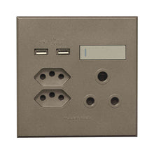 Load image into Gallery viewer, VETi &lt;i&gt;3&lt;/i&gt; Double USB Combo Wall Socket 4 x 4
