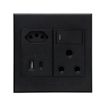 Load image into Gallery viewer, VETi 3 Aura Dual USB Combo Wall Socket 4x4
