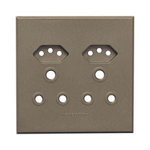 Load image into Gallery viewer, VETi &lt;i&gt;3&lt;/i&gt; Unswitched Combo Socket Cover Plate 4 x 4
