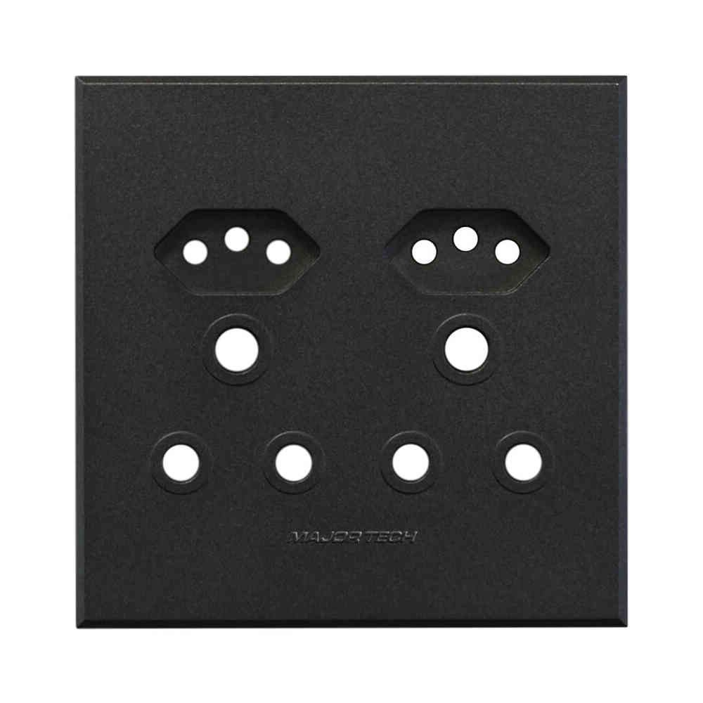 VETi <i>3</i> Unswitched Combo Socket Cover Plate 4 x 4