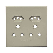 Load image into Gallery viewer, VETi 3 Unswitched Combo Socket Cover Plate 4 x 4
