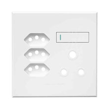Load image into Gallery viewer, VETi 3 RSA &amp; Slimline Combo Socket Cover Plate 4 x 4
