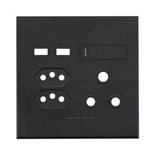 Load image into Gallery viewer, VETi &lt;i&gt;3&lt;/i&gt; USB Combo Socket Cover Plate 4 x 4

