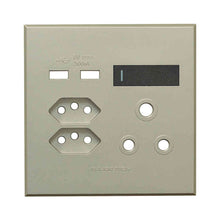 Load image into Gallery viewer, VETi 3 USB Combo Socket Cover Plate 4 x 4
