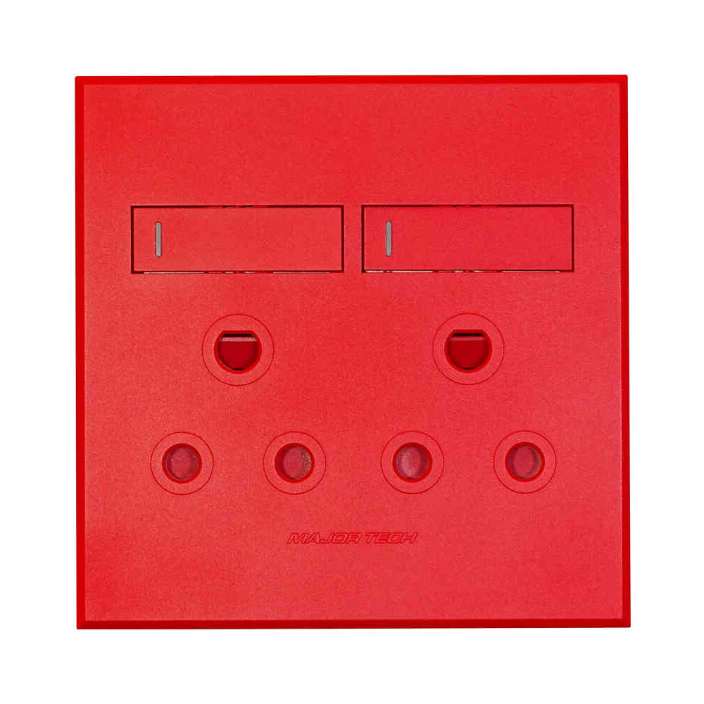 VETi 3 Double Dedicated RSA Socket 4 x 4 - Red