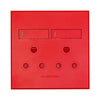 VETi 3 Double Dedicated RSA Socket 4x4 - Red