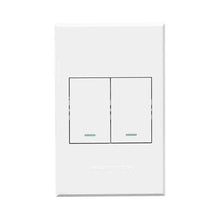 Load image into Gallery viewer, VETi 3 2 Lever 1-Way Light Switch 4 x 2
