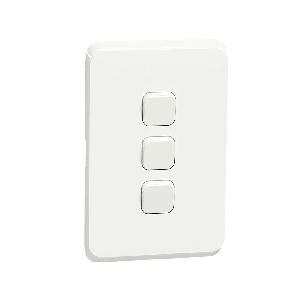 Schneider Electric Iconic 3 Lever Light Switch