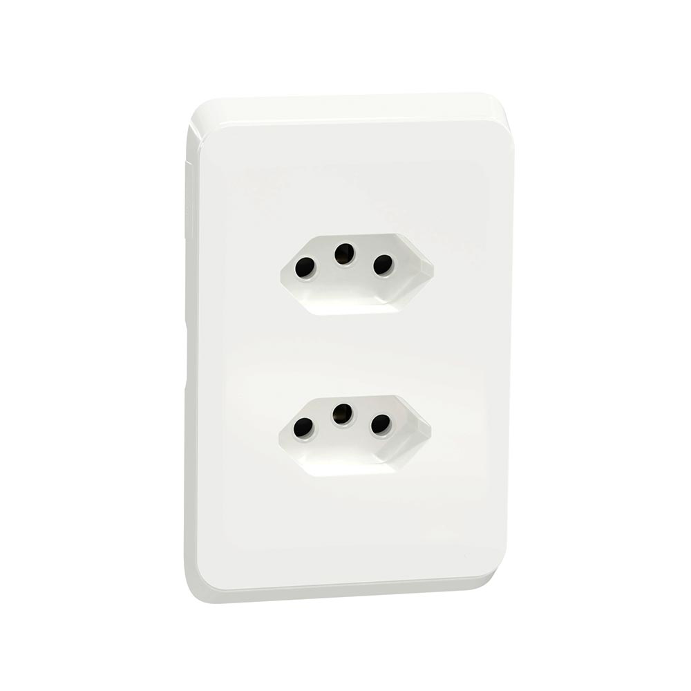 Schneider Iconic Slimline Socket 2 x 4