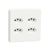 Schneider Electric Iconic Quatro Slimline Socket 4 x 4