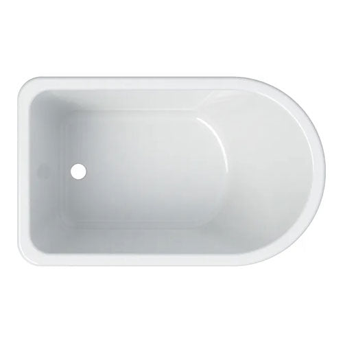 Geberit Bambini asymmetrical bathtub - White