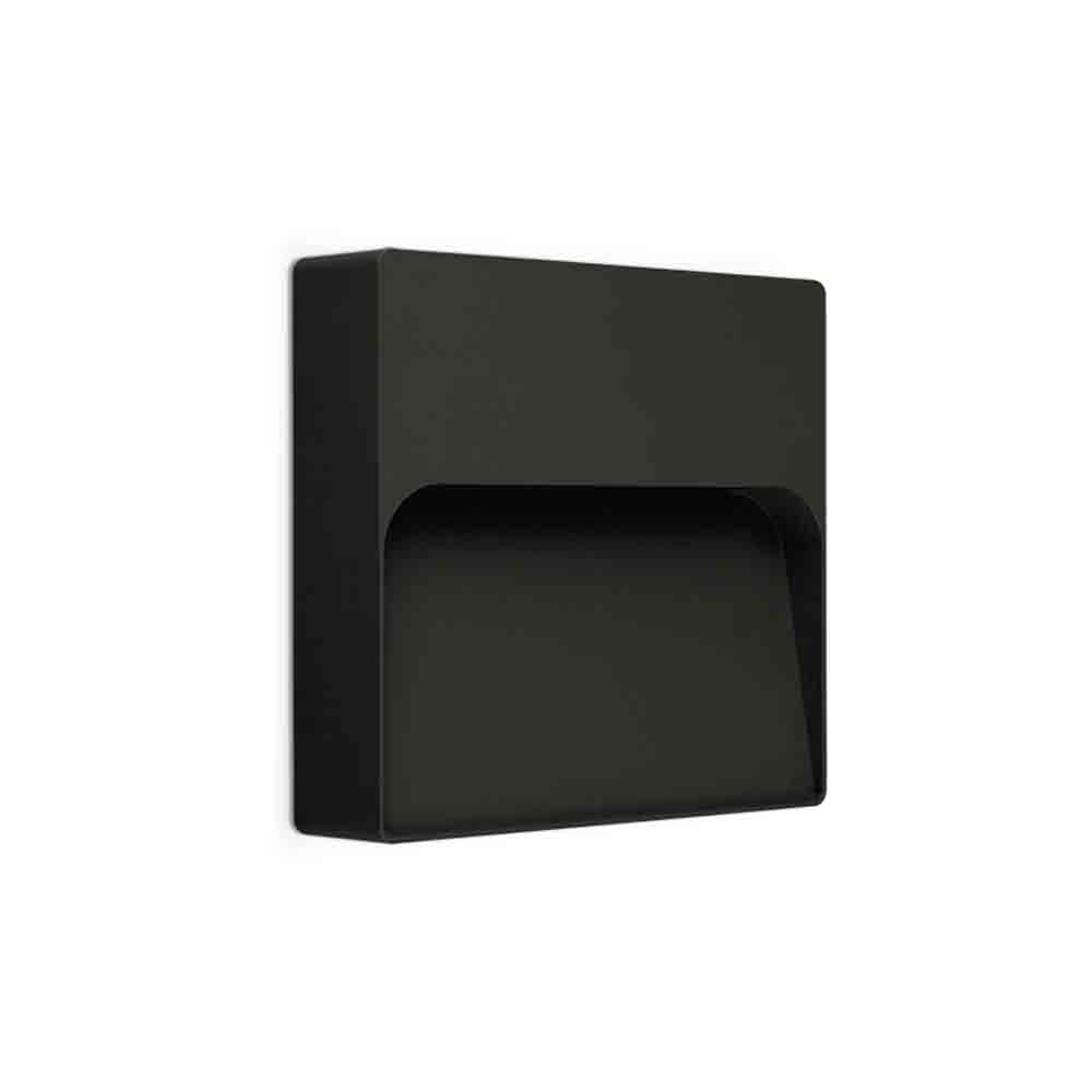 Spazio Intake Square LED Wall Light - Warm White