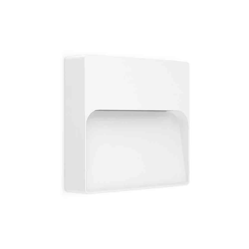 Spazio Intake Square LED Wall Light 4000K - White