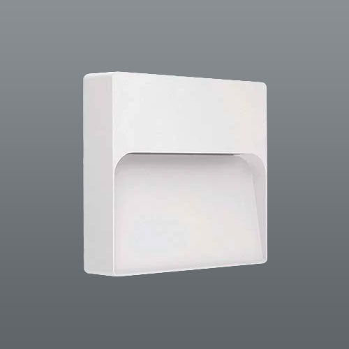 Spazio Intake Square LED Wall Light - Cool White