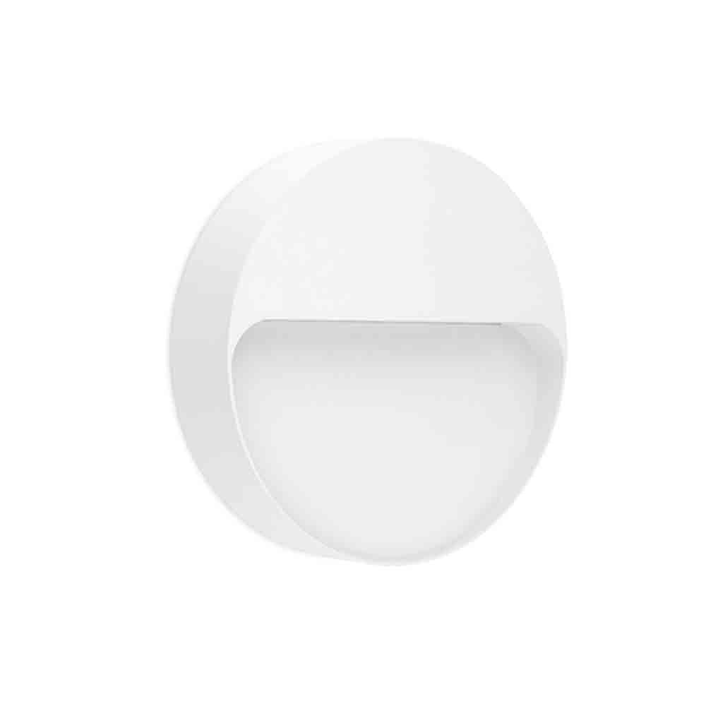 Spazio Intake Round LED Wall Light 3000K - White