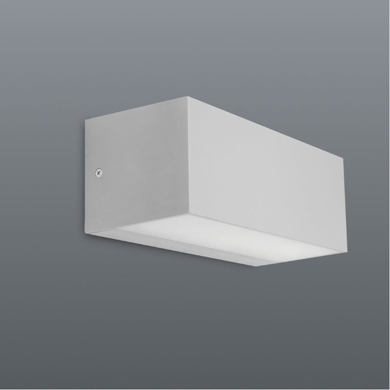 Spazio Mite Large Square shaped 12W 1500lm Daylight Wall Light - Grey