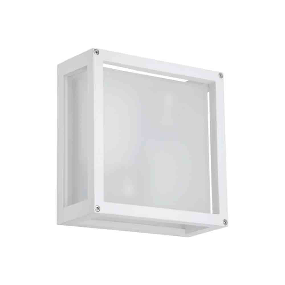 Spazio Cube Square Aluminium 30W Wall Light