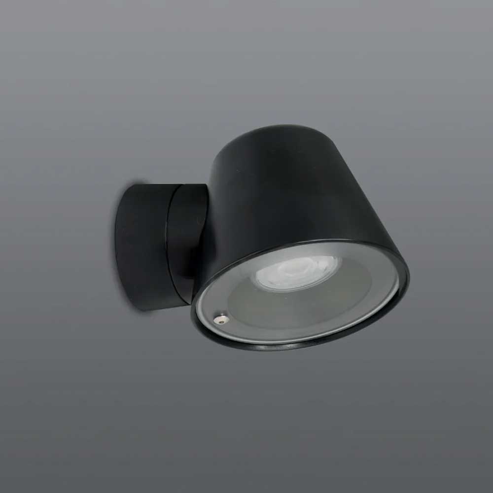 Spazio Deli Exterior Wall Light - Black