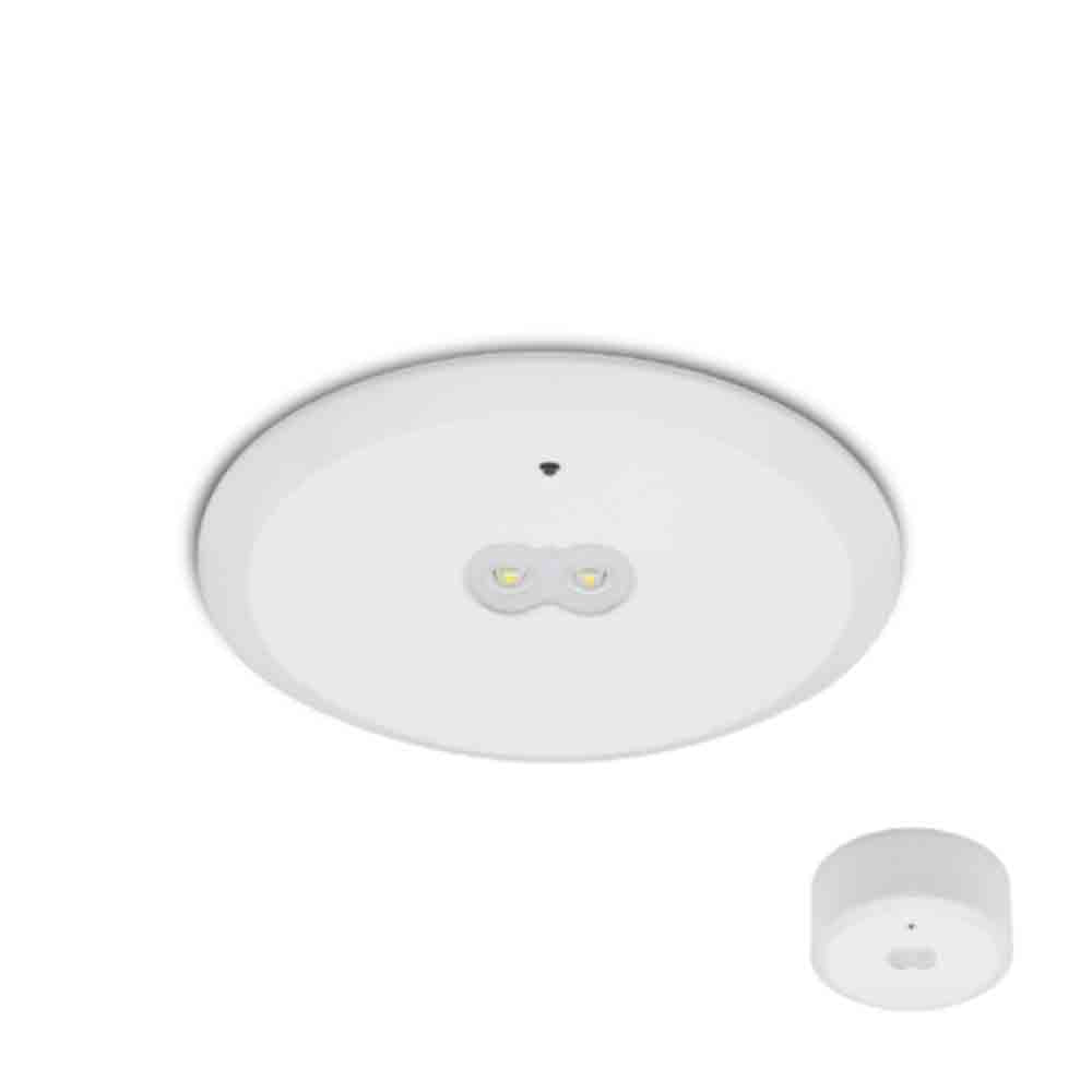 Spazio Emergency LED Light - Surface Mounting Kit - White
