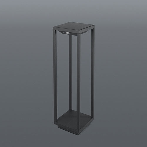 Spazio Vertigo Solar 2.2W 255lm Bollard Light - Black