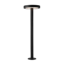 Load image into Gallery viewer, Spazio Rondo Solar 2.2W 255lm Warm White Bollard Light - Black
