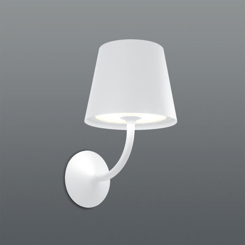Spazio Flute Dome shaped 7W 950lm Warm White Wall Light