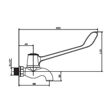 Load image into Gallery viewer, Cobra Medical Bib Tap with Blue Indice
