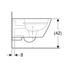 Load image into Gallery viewer, Geberit Smyle Square Rimless Wall-Hung Toilet - White
