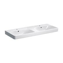 Load image into Gallery viewer, Geberit Smyle Square Double Bowl Wall-Hung Basin
