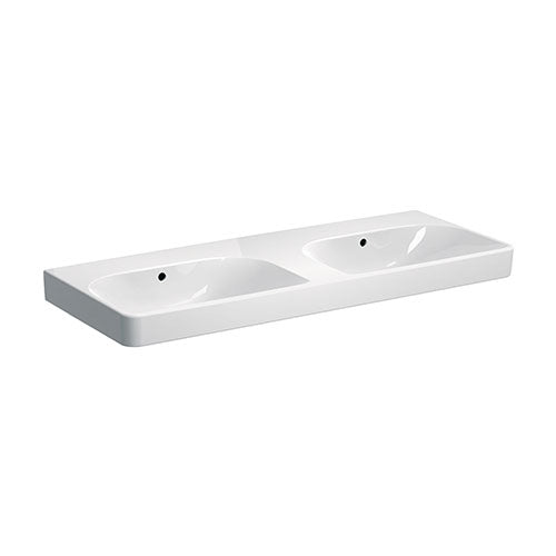 Geberit Smyle Square Double Bowl Wall-Hung Basin