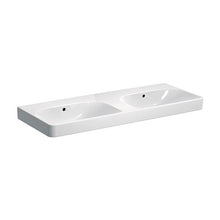 Load image into Gallery viewer, Geberit Smyle Square Double Bowl Wall-Hung Basin
