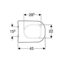 Load image into Gallery viewer, Geberit Smyle Soft-Close Toilet Seat + Lid - White
