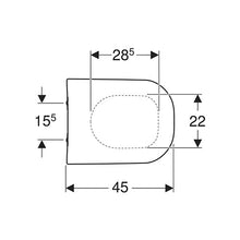 Load image into Gallery viewer, Geberit Smyle Toilet Seat - White
