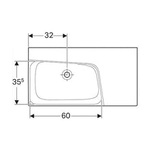 Load image into Gallery viewer, Geberit Xeno² Wall-Hung Basin with Shelf Surface 900mm
