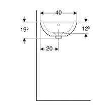 Load image into Gallery viewer, Geberit Citterio Countertop Vanity Basin with Overflow
