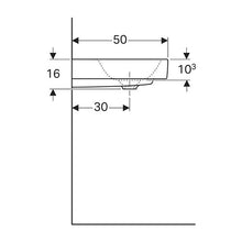Load image into Gallery viewer, Geberit Citterio Wall-Hung Basin with Right Shelf Surface 750mm

