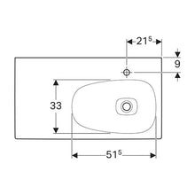 Load image into Gallery viewer, Geberit Citterio Wall-Hung Basin with Left Shelf Surface 900mm
