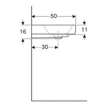 Load image into Gallery viewer, Geberit Citterio Wall-Hung Basin with Left Shelf Surface 900mm
