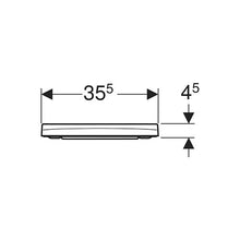 Load image into Gallery viewer, Geberit Smyle Square Slim Design Toilet Seat - White
