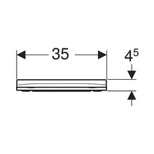 Load image into Gallery viewer, Geberit Smyle Square Sandwich-Shaped Toilet Seat - White
