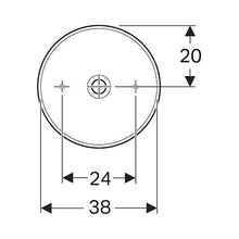 Load image into Gallery viewer, Geberit VariForm Round Counter Top Vanity Basin
