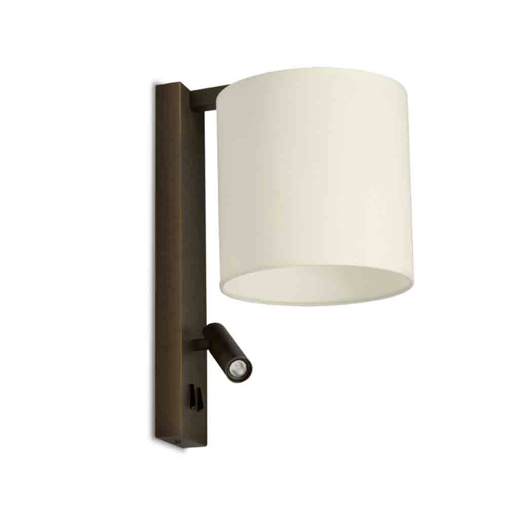 Spazio Saxon Wall Light with LED Reading Light