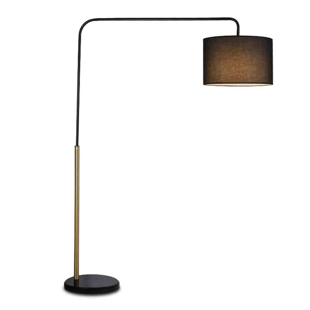 Spazio Class 1 Floor Lamp E27 60W - Black / Bronze