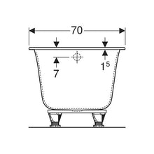 Load image into Gallery viewer, Geberit Soana Rectangular Built-In Bathtub 195L
