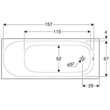 Load image into Gallery viewer, Geberit Soana Rectangular Built-In Bathtub 233L
